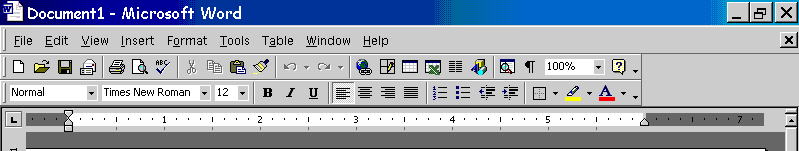 menu bar